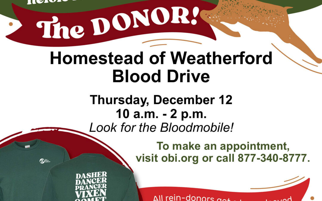 Homestead of Weatherford Blood Drive