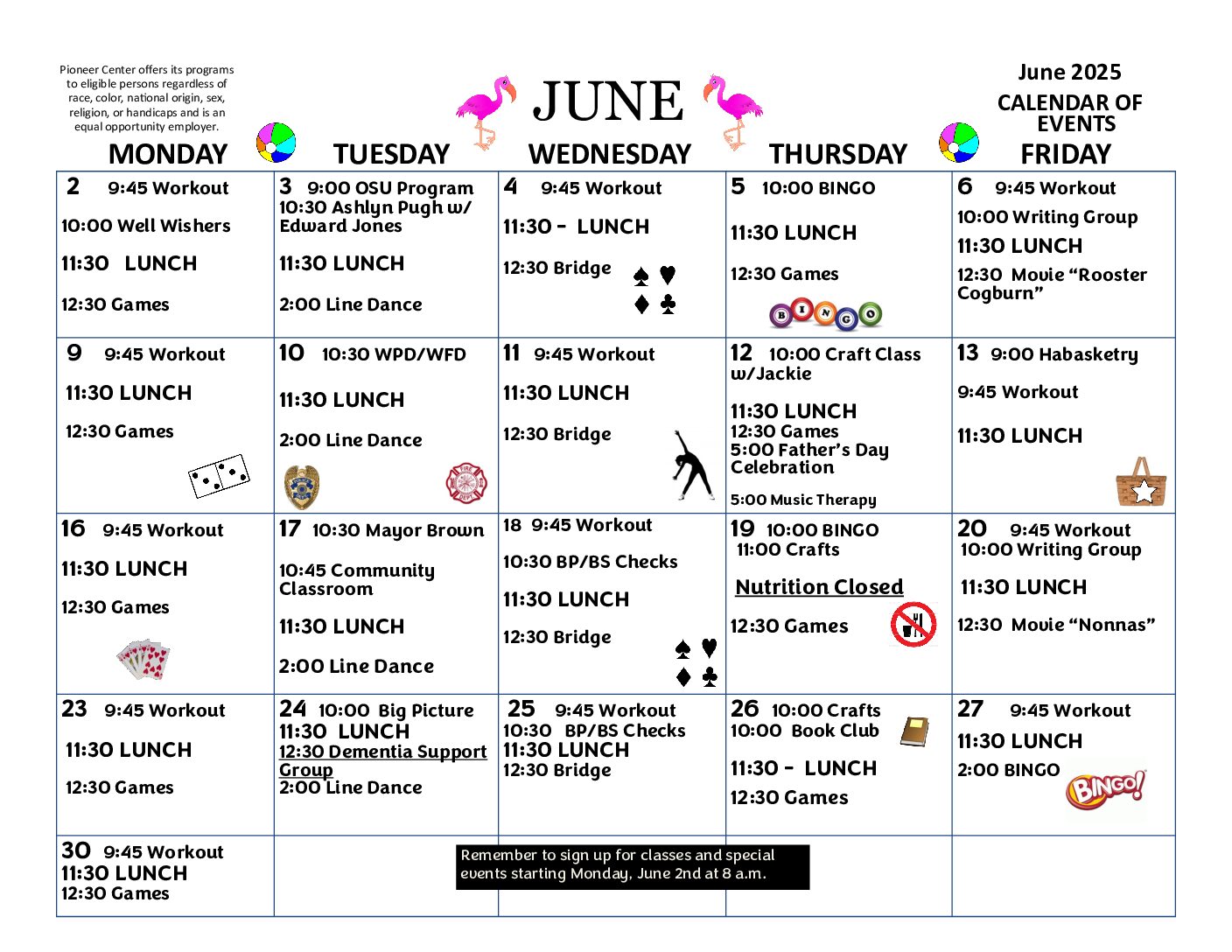 JULY CALENDAR